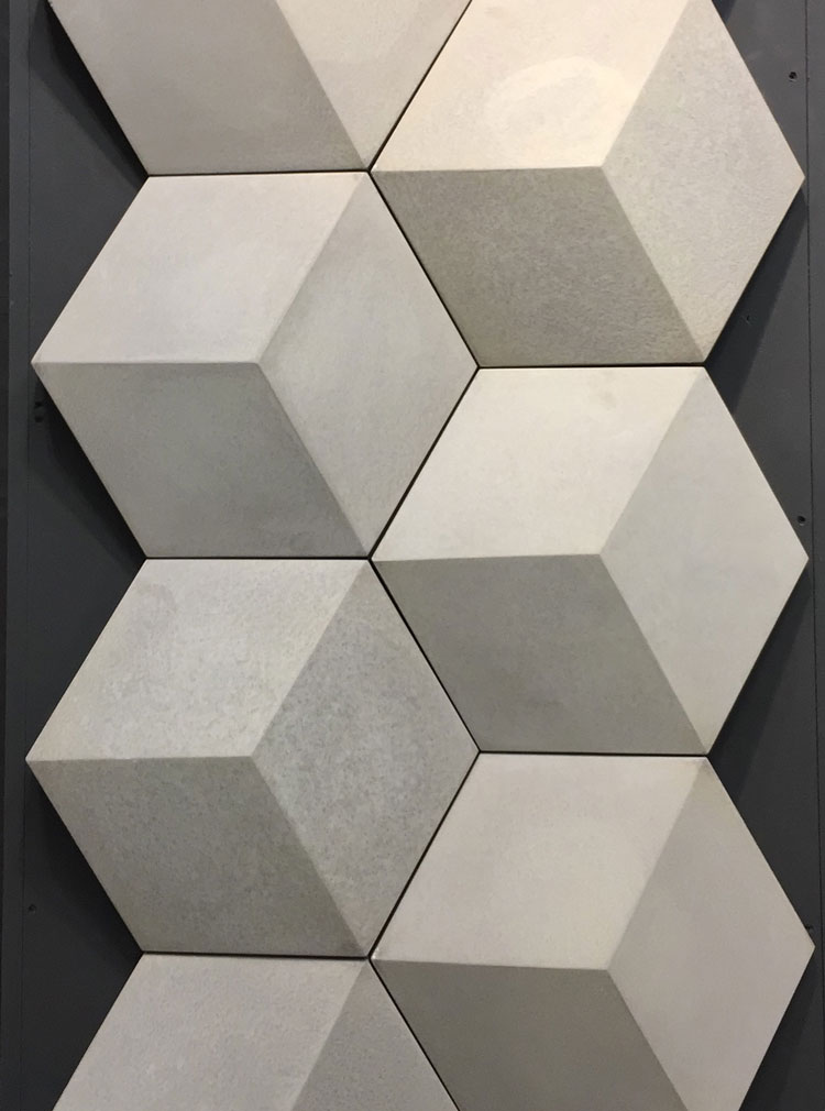 revestimento a base de cimento artesanal decortiles carbone large lançamento 2018