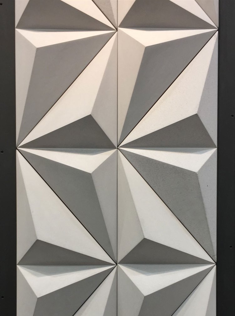revestimento decortiles cimentício feito a mão triângulo 2 lançamento 2018