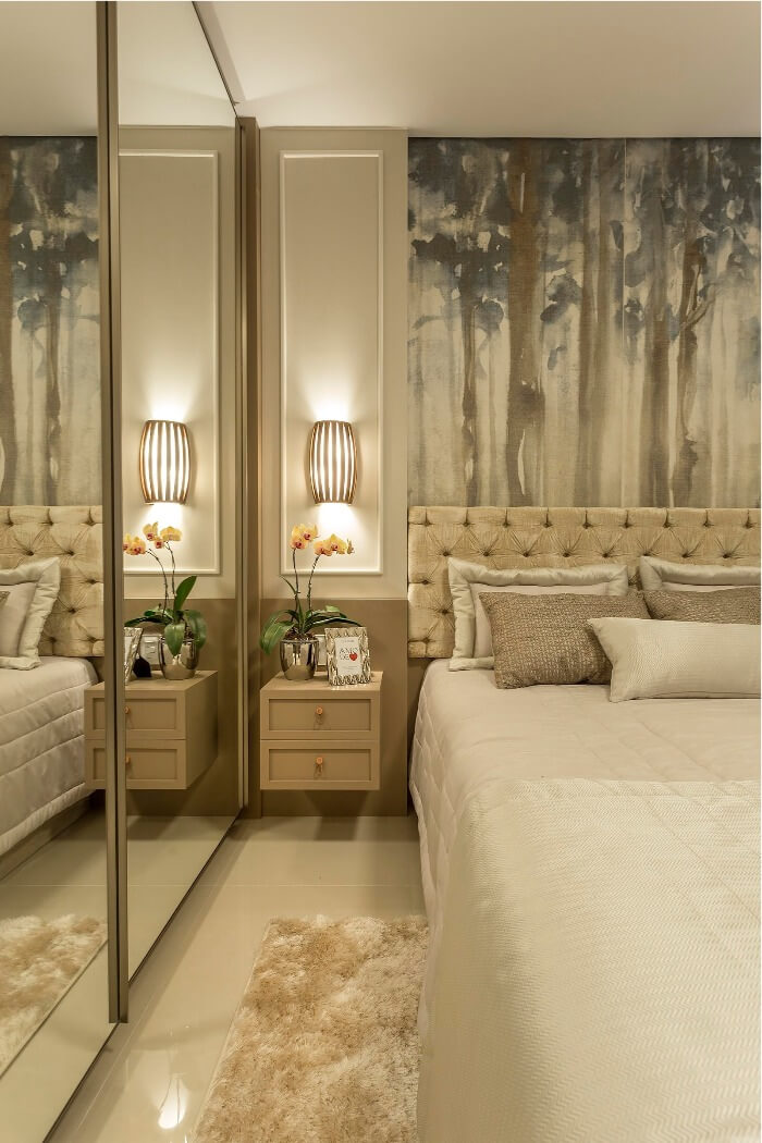 3 porcelanato craft woods decortiles usado na cabeceira do quarto projetado por villa arquitetura