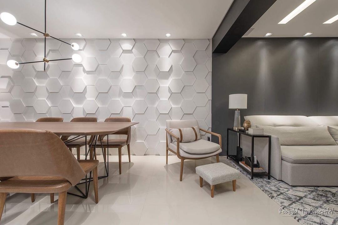 Decortiles - Living contemporâneo tem ambientes integrados para reunir ...
