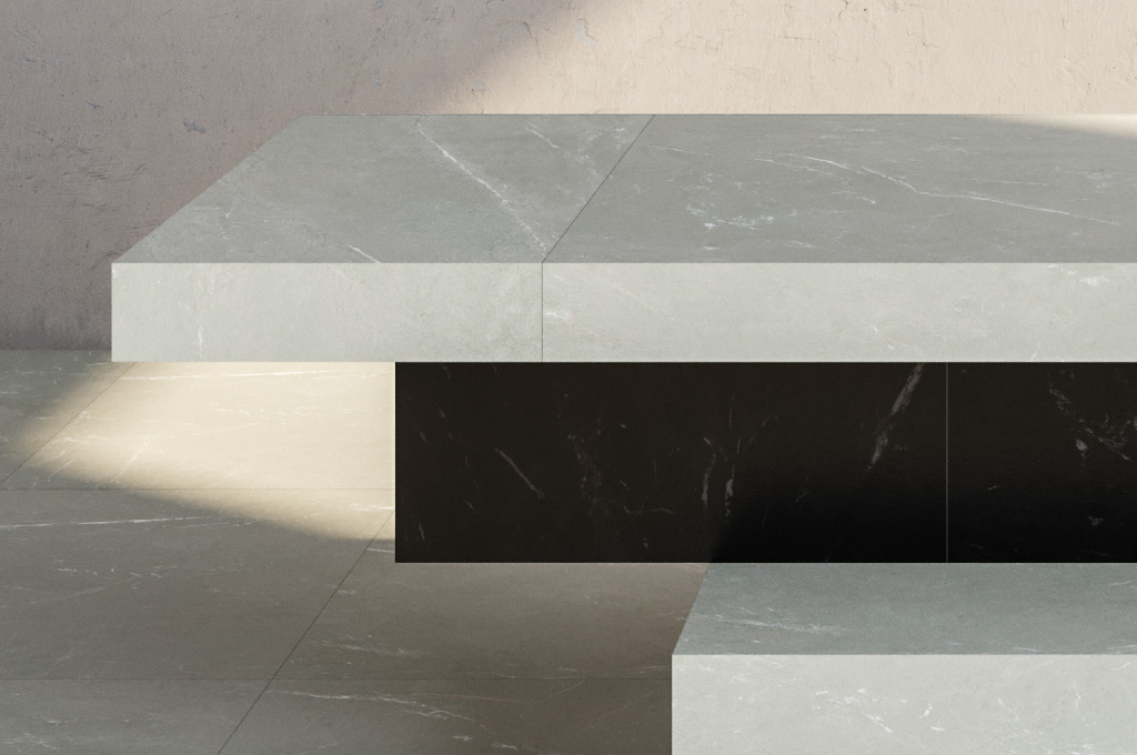 Porcelanataria e bancadas com tecnologia Monolitho