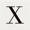 Letter X AC
